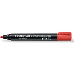  Staedtler 352 Lumocolor Permanent Marker Bullet 2mm Red 