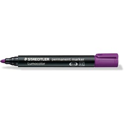  Staedtler 352 Lumocolor Permanent Marker Bullet 2mm Violet Box of 10 