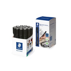 Staedtler 352 Lumocolor Permanent Marker Bullet 2mm Black Cup of 19 