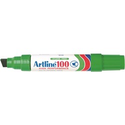  Artline 100 Jumbo Permanent Marker Chisel 12mm Green 0 