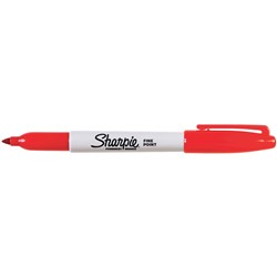  Sharpie Fine Point Marker Permanent 1.0mm Fine Red 