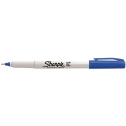  Sharpie Ultra Fine Marker Permanent Bullet 0.3mm Blue 