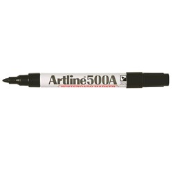  Artline 500A Whiteboard Marker Medium Bullet 2mm Black 0 