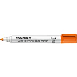  Staedtler 351 Lumocolor Whiteboard Marker Bullet 2mm Orange Box of 10 