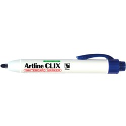 ARTLINE CLIX WHITEBOARD MARKER Retractable Med Bullet Blue