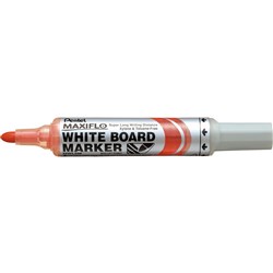  Pentel MWL5 Maxiflo Whiteboard Marker Bullet 2.1mm Pump It Red 