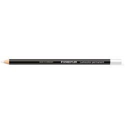  Staedtler 108 Lumocolor Glasochrom Permanent Pencil White 