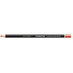  Staedtler 108 Lumocolor Glasochrom Permanent Pencil Red 