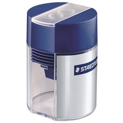  Staedtler Tub Sharpener Double Hole Blue 
