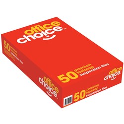 OFFICE CHOICE SUSPENSION FILES F/C 100% Recycled Complete Box of 50