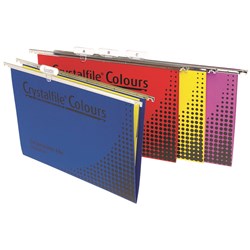  Crystalfile Suspension Files Enviro Foolscap Complete Assorted Pack Of 25 