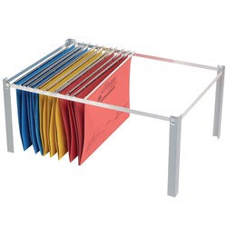  Crystalfile Suspension Filing Frame Foolscap 390W x 550D x 240mmH Silver. 