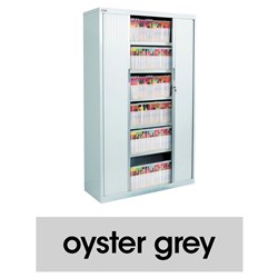 TAMBOUR CABINET PACKAGE 6 LVL H1980xW1200xD500mm + Stock Colour Oyster Grey