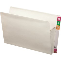  Avery Lateral Shelf Wallet Concertina 100mm Foolscap White Box Of 25 
