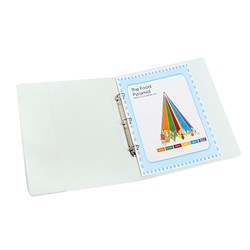  Marbig Clearview Insert Binder A3 3D Ring 32mm White 0 