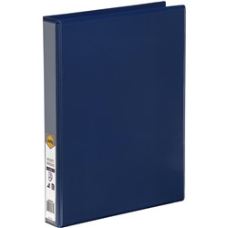  Marbig Clearview Insert Binder A4 3D Ring 25mm Blue 0 