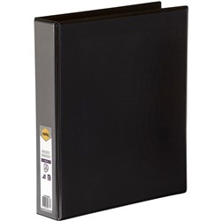  Marbig Clearview Insert Binder A4 3D Ring 38mm Black 0 