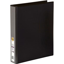 Marbig Clearview Insert Binder A4 4D Ring 38mm Black 0 