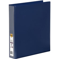  Marbig Clearview Insert Binder A4 4D Ring 38mm Blue 0 