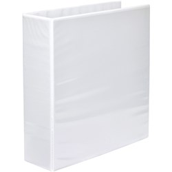  Marbig Clearview Insert Binder A4 2D Ring 65mm White 0 