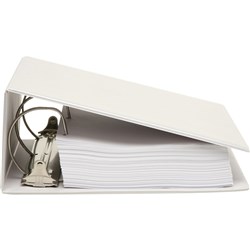  Marbig Professional Series Titan Clear Insert Binder A4 3D Ring 89mm White 