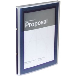  Avery Flexi View Presentation Binder A4 2 Ring 13mm Navy 