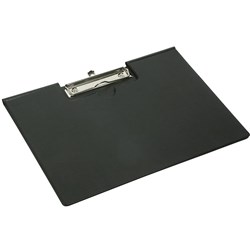  Marbig PVC Clipfolder A4 Landscape Black 0 