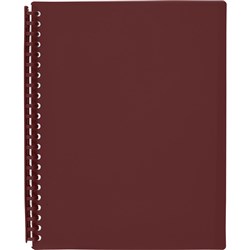  Marbig Display Book A4 Refillable 20 Pocket Maroon 0 