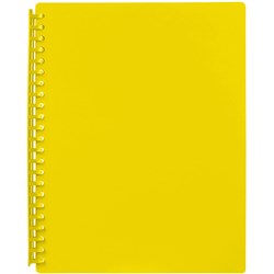  Marbig Display Book A4 Refillable 20 Pocket Yellow 0 