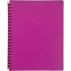  Marbig Display Book A4 Refillable 20 Pocket Pink 0 
