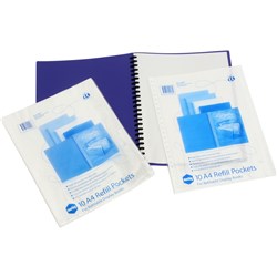  Marbig Display Book Refills A4 Clear Pack Of 10 0 