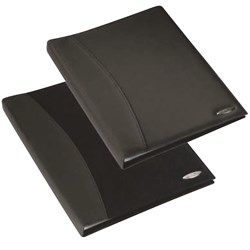 REXEL SOFT TOUCH DISPLAY BOOK A4 Smooth 24Pkt BLACK