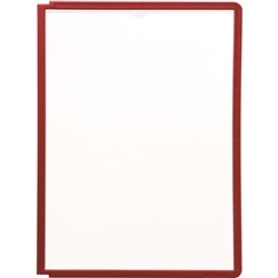 DURABLE SHERPA DISPLAY SYSTEM Panels A4 Pack 5 Red Pack of 5