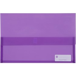  Marbig Polypick Document Wallet Foolscap 25mm Gusset Purple 