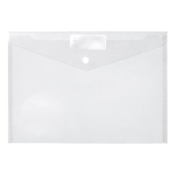  Marbig Doculope Wallet A4 With Button Closure And Title Holder Clear 