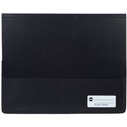  Marbig Polypick Document Wallet A4 Heavy Duty 45mm Gusset Black 