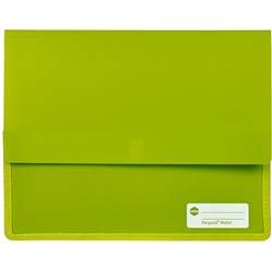  Marbig Polypick Document Wallet A4 Heavy Duty 45mm Gusset Lime 