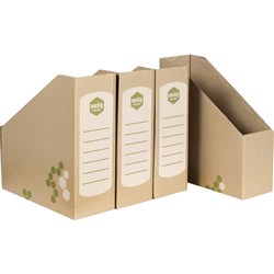  Marbig Standard Magazine Holders 150W x 255D x 278mmH Kraft Pack Of 4 