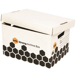  Marbig Enviro Strong Archive Box 320W x 420D x 260mmH White 