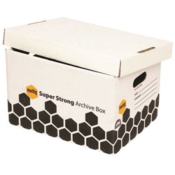  Marbig Enviro Super Strong Archive Box 320W x 420D x H260mmH White 