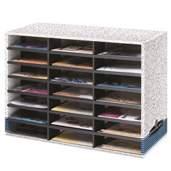 FELLOWES LITERATURE SORTER 21 Comp.730X510X300mm Grey