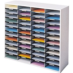  Fellowes Literature Organiser 48 Compartment w972xh881x d302mm Grey 