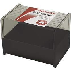  Esselte SWS Card File Box 102 x 152mm Black 0 