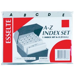 (ACO-038020) - ESSELTE INDICES PVC - A-Z 152x102mm