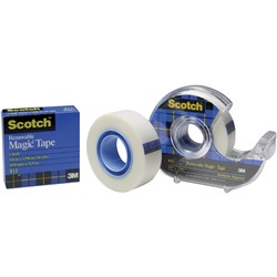 SCOTCH 811 MAGIC TAPE Removable 19mmx33m 0