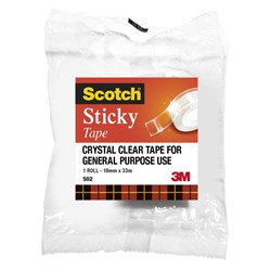 SCOTCH 500 ECONOMY TAPE 18mmx33m Transparent