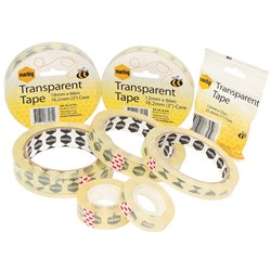  Marbig Office Tape 12mm x 33m 25.4mm Core Clear 0 