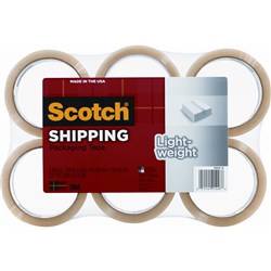 SCOTCH 3350-6 PACKAGING TAPE Lightweight 48mm X 50m