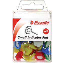 Esselte Indicator Pins Small Assorted Pack Of 40 0 
