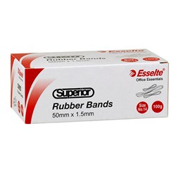  Esselte Superior Rubber Bands Size 14 Box 100gm 0 
